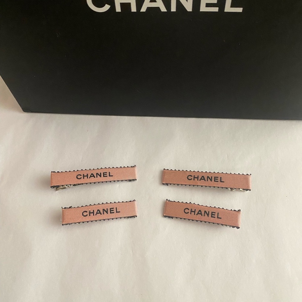 Pink Ribbon Hair Clips - Picture 2 of 5